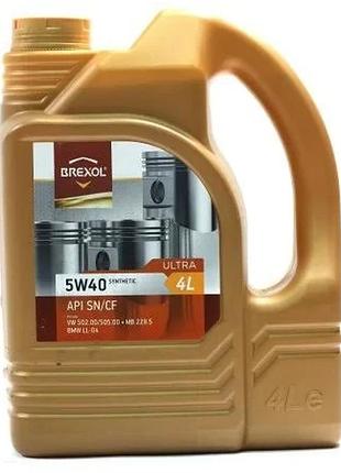 Масло моторное ultra 5w40 sn/cf 4л brexol
