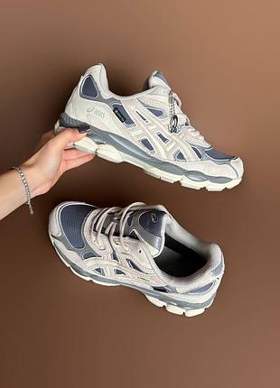 Asics gel-nyc grey beige gore-tex