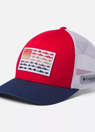 Pfg fish flag columbia sportswear mesh snapback - high crown