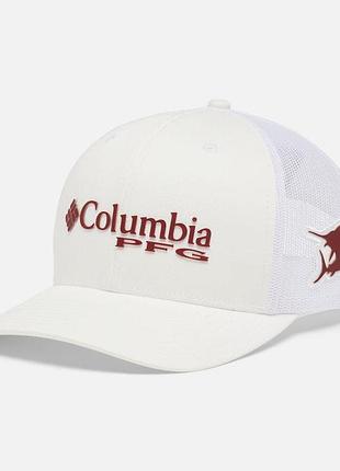 Сетчатая бейсболка pfg logo columbia sportswear — высокая корона