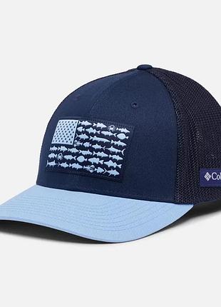 Сетчатая кепка pfg fish flag columbia sportswear — низкая корона