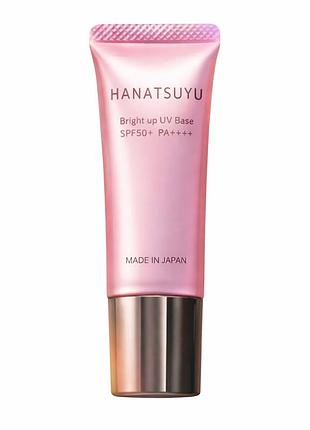Солнцезащитный крем база с эффектом сияния осветляющий bright up uv base spf50+ pa++++ hanatsuyu 30 г