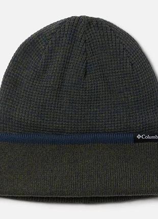 Мужская шапка columbia sportswear stuart island omni-heat стоун зеленый, коллегиальный флот