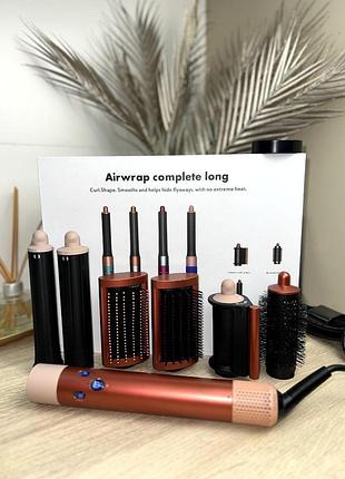 Стайлер dyson airwrap complete long hs05 strawberry | дайсон полуничний | рожевий