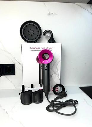 Фен dyson дайсон super hair dryer розовый с ионизацией и турборежимом 5 насадок