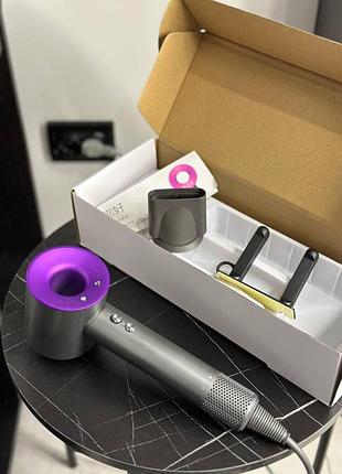 Фен дайсон dyson supersonic prussian фиолетовый с 1 магнитной насадкой (y-4)