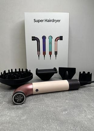 Dyson hd18 supersonic r professional hair dryer curly+coily ceramic pink/rose gold | премиальный фен dyson розовый