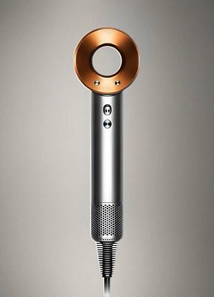 Фен дайсон dyson supersonic prussian серо-золотой с 1 магнитной насадкой (y-42)