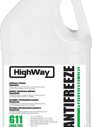 Антифриз antifreeze g11 концентрат зеленый 3,78л highway