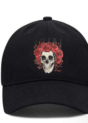 Кепка amiri logo черная унисекс амири на лето