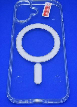 Чохол iphone 17 прозорий посилений 2-в-1 з magsafe розпродаж!