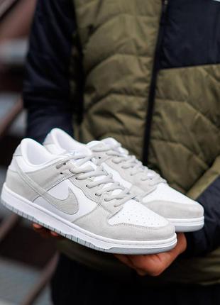 Nike sb dunk low grey white 5
