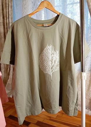 Женская футболка 100% коттон 4xl-5xl
