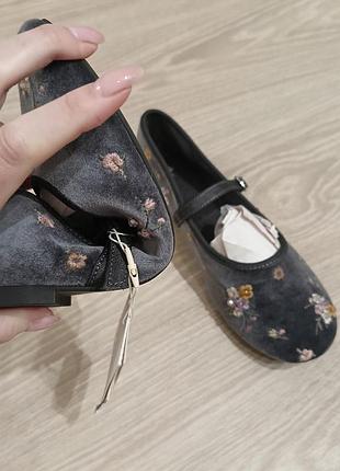 Туфли балетки zara 6
