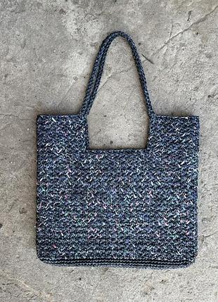 Сумка з рафії літня сумка шопер