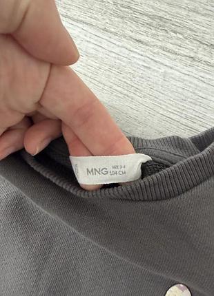 Світшот на дівчинку mango 104 3