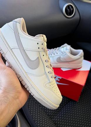 Жіночі кросівки nike sb dunk white grey    найк