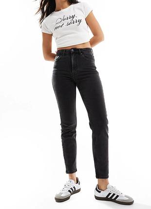 Джинси stradivarius 1465 slim-fit mom jeans