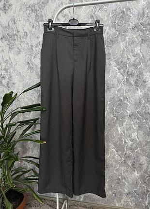 Брюки штани сірі жіночі брюки палаццо h&m s