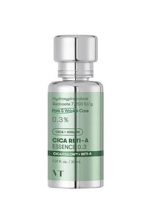 Сироватка з центеллою та ретинолом vt cosmetics cica reti-a essence 0.3, 30 мл