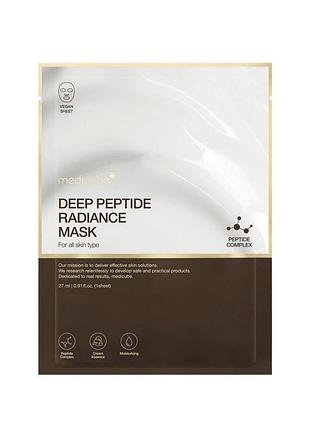 Регенеруюча кремова маска з пептидами medicube deep peptide radiance mask