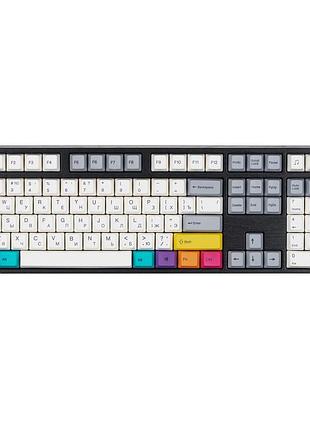 Клавиатура механическая varmilo apt108 cmyk, daisy l, wl/usb-a, white led