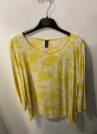 Женская блуза «soyaconcept”, размер xl. желтого цвета.2 фото