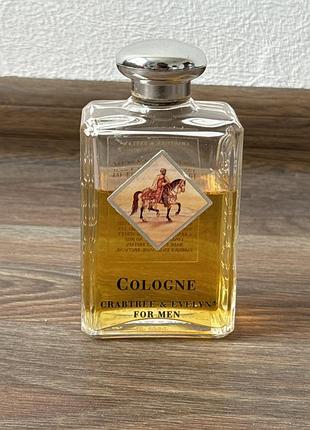 Вінтажний колекційний чоловічий одеколон 1990 року crabtree & evelyn cologne 125ml for men