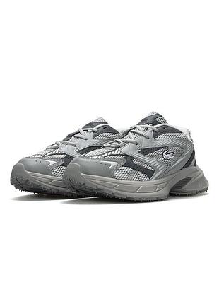 Чоловічі кросівки lacoste l003 neo shot сітка світло сірі