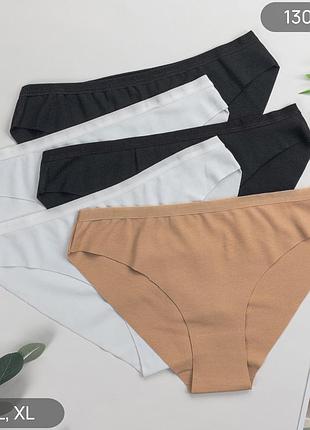 Жіночі безшовні труси сліпи nicoletta норма, комплект (5 шт.) розміри: m, l, xl