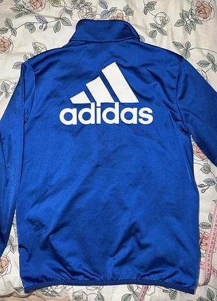 Спортивний костюм на хлопчика adidas синя кофта 11-12 років