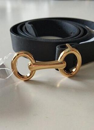 Женский черный ремешок women belt 95см.