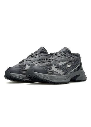 Чоловічі кросівки lacoste l003 neo shot сітка сірі