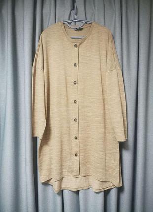 Туника lc waikiki трикотажная oversize / мягкая базовая / свободный крой xxl
