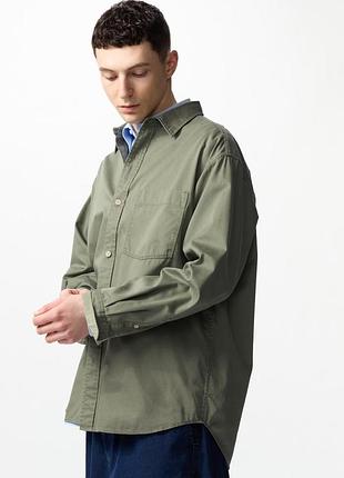 Рубашка из твила uniqlo (476008)