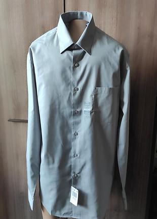 Рубашка мужская серая van heusen pp l