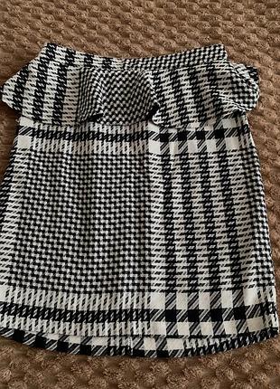 Спідниця в клітинку zara розмір м