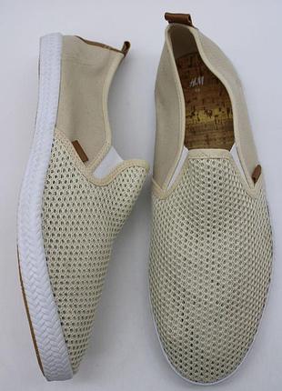 Летние мужские слипоны /41/brend h&amp;m