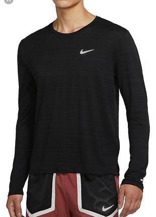 Спортивная кофта лонгслив лонг для спорта найк nike большого размера батал dri fit