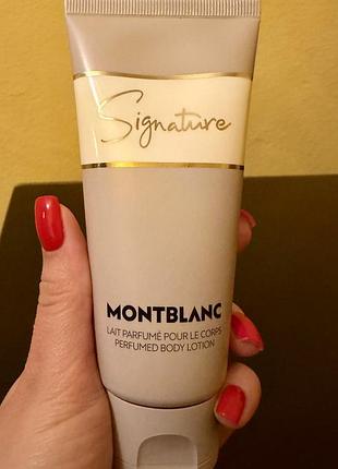 Mont blanc signature парфумований лосьйон