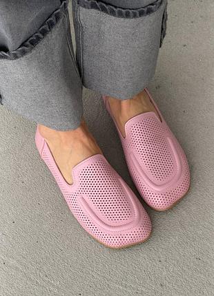 Анатомические лоферы barefoot TM️ nikart
цвет: нежно-розовый | сакура, натуральная кожа с перфорацией