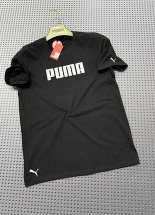 Футболка мужская черная puma в норма,батал,супербатал