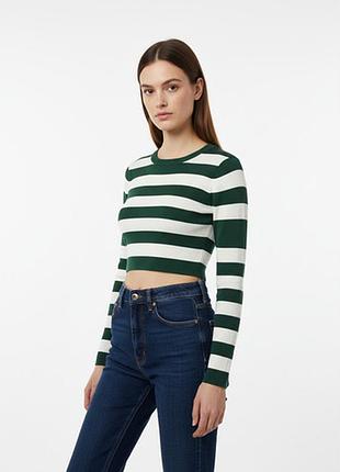 Укорочена кофта топ лонгслів