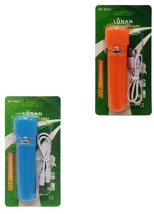 8931 sg фонарик на аккумуляторе, usb-кабель