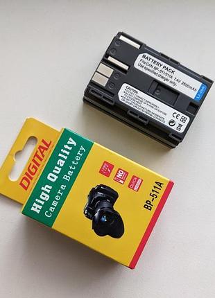 Акумулятор bp-511a для камер canon eos 10d eos 20d eos 20da eos 300d eos 30d eos 40d eos 50d eos 50d slr eos 5d eos d30 eos d60