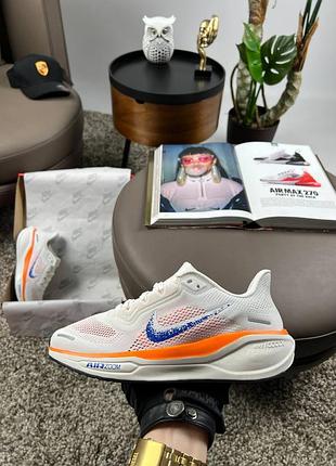 🌺женские кроссовки nike air zoom pegasus 41 white orange