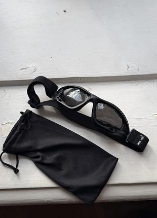 Окуляри маска mil-tec commando goggles air pro smoke чорні