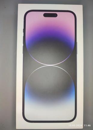Коробка apple iphone 14 pro max, deep purple 512gb, a2894 mqam3zd/a