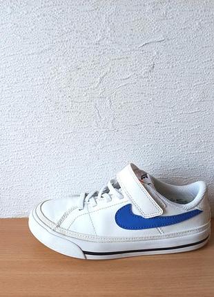 Легкие кожаные кеды кроссовки nike court legacy 30 р. стелька 19,8 см.