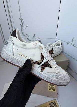 Женские белые кроссовки кеды star leo люкс голден гус гуз golden goose ggdb